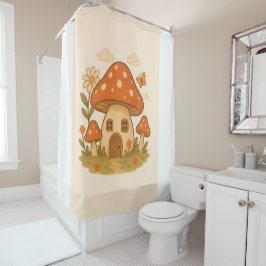 Mushroom house bathroom curtain シャワーカーテン