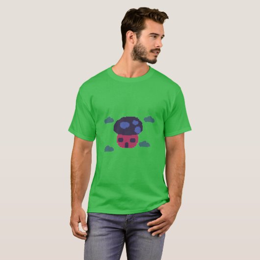 Mushroom House pixel  Tシャツ (正面フル)
