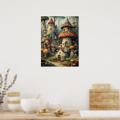 Mushroom House Poster ポスター (キッチン)