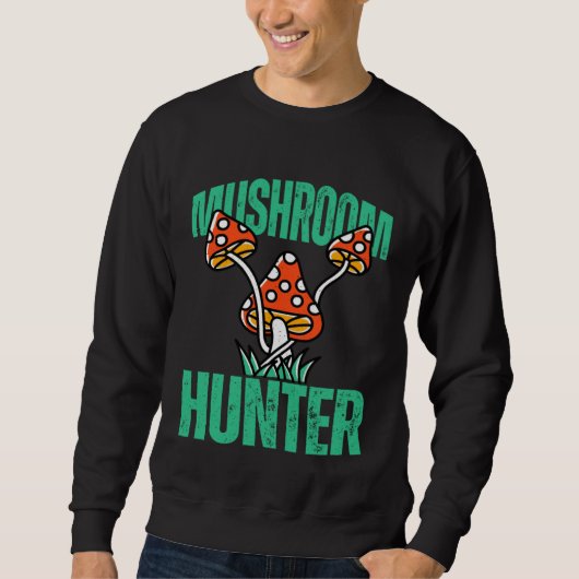 Mushroom Hunter Forest Nature Hobby Interest スウェットシャツ (正面)