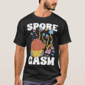 Mushroom Hunting SporeGasm Morel Hunter Foraging Tシャツ (正面)