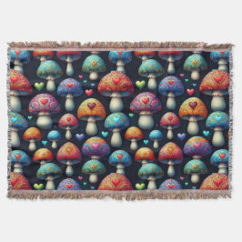 Mushroom Love スローブランケット
