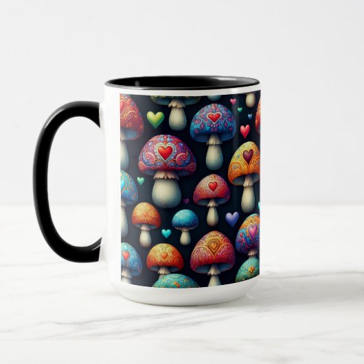 Mushroom Love マグカップ (左)