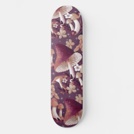 Mushroom Magic Purple Skateboard スケートボード