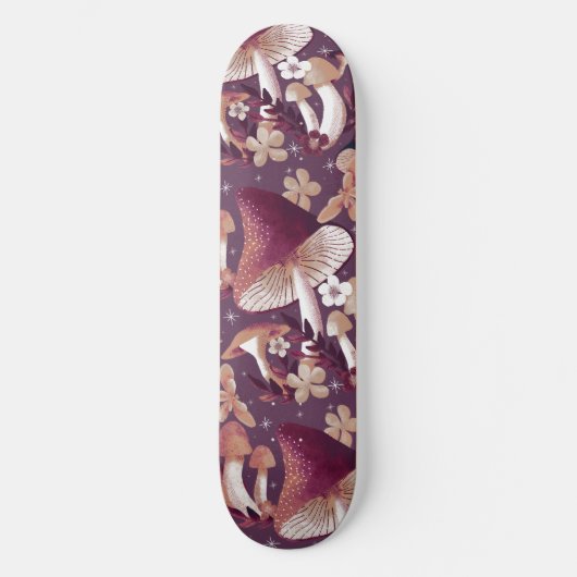 Mushroom Magic Purple Skateboard スケートボード (正面)