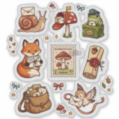 Mushroom Mail Club Sticker Sheet シール (正面)