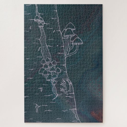 Mushroom Meet at Croaker's Post ジグソーパズル (縦)