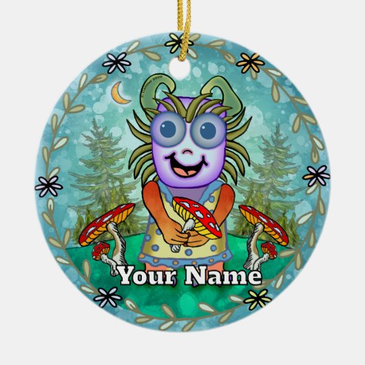 Mushroom Monster セラミックオーナメント (正面)