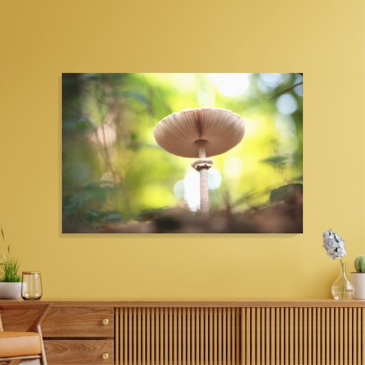 Mushroom Nature Photo キャンバスプリント (インサイチュ (リビング))