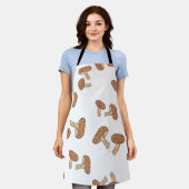 Mushroom pattern エプロン (着用した状態)