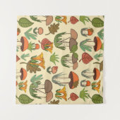Mushroom pattern.  タペストリー (正面(横))