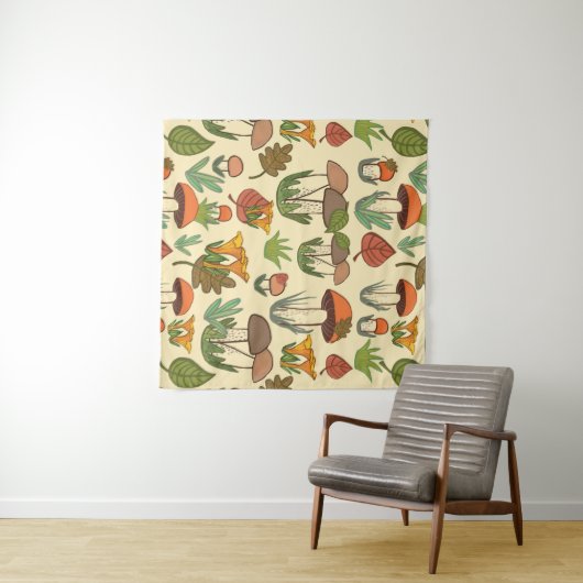 Mushroom pattern.  タペストリー (インサイチュ(横))