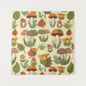 Mushroom pattern.  タペストリー (正面)