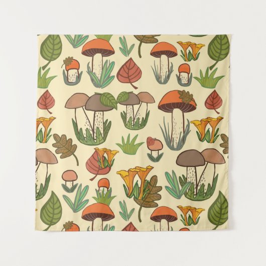Mushroom pattern.  タペストリー (正面)