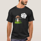 Mushroom Picker or Mushroom Hunter picking mushroo Tシャツ (正面)