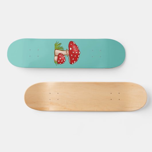 MUSHROOM POLKA DOT GIRLS SKATEBOARD DECK スケートボード (横)