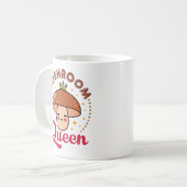 Mushroom Queen コーヒーマグカップ (正面左)