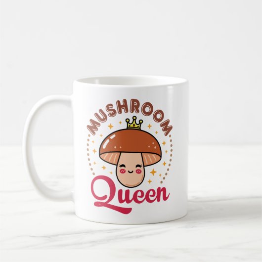 Mushroom Queen コーヒーマグカップ (左)