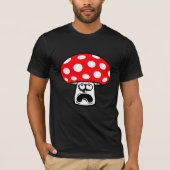 Mushroom Shocked Surprised Face Funny Scream Tシャツ (正面)