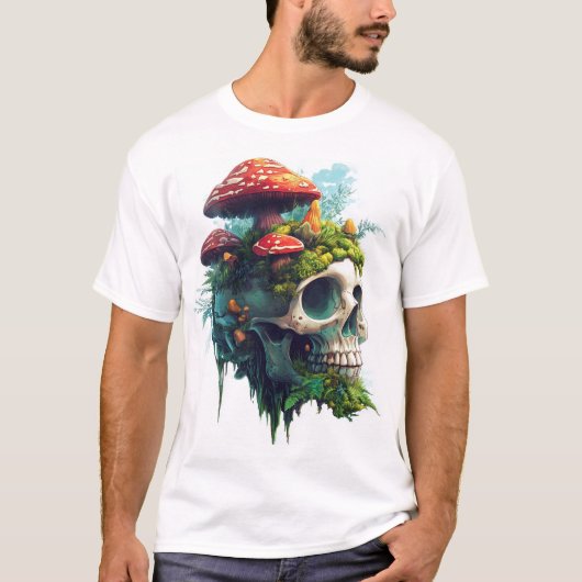 Mushroom Skull Grove Tシャツ (正面)
