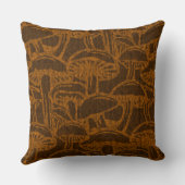 Mushroom story pattern throw pillow クッション (裏面)