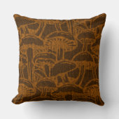 Mushroom story pattern throw pillow クッション (正面)