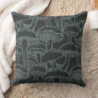 Mushroom story pattern throw pillow クッション