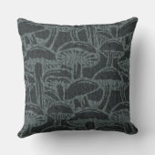 Mushroom story pattern throw pillow クッション (裏面)