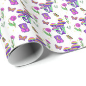 Mushroom Tarot Vibrant Psychedelic Esoteric ラッピングペーパー (ロールコーナー)