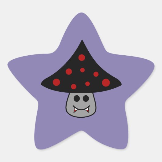 Mushroom Vampire Stickers 星シール (正面)