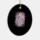 Mushroom Whimsigoth Art Design Classic セラミックオーナメント (右)