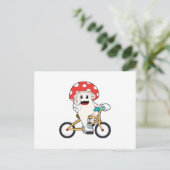 Mushroom with Bicycle.PNG ポストカード (スタンド正面)