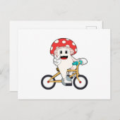 Mushroom with Bicycle.PNG ポストカード (正面/裏面)
