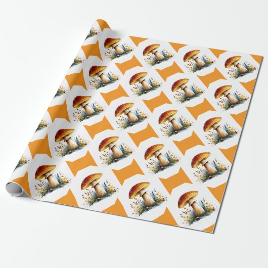 Mushroom Wrapping Paper ラッピングペーパー (アンロールド)