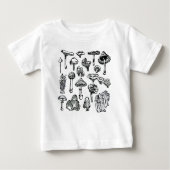 Mushrooms ベビーTシャツ (正面)