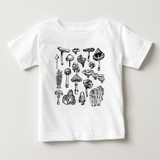 Mushrooms ベビーTシャツ (正面)
