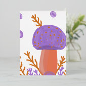 mushrooms 箔招待状 (立ち正面)