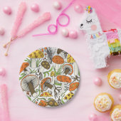 Mushrooms! 1970s Style ペーパープレート (パーティー)