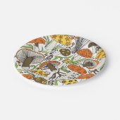 Mushrooms! 1970s Style ペーパープレート (アングル)