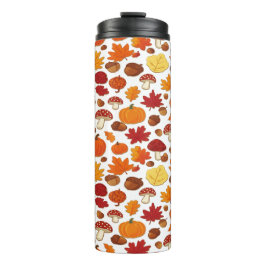 Mushrooms and Falling Leaves Enchanted Autumn タンブラー