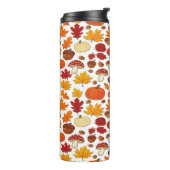 Mushrooms and Falling Leaves Enchanted Autumn タンブラー (回転左)
