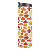 Mushrooms and Falling Leaves Enchanted Autumn タンブラー (回転右)