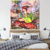 Mushrooms Fantasy Canvas Print キャンバスプリント (インサイチュ (寝室))