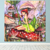 Mushrooms Fantasy Canvas Print キャンバスプリント (インサイチュ (ウッドフロア))