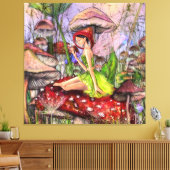 Mushrooms Fantasy Canvas Print キャンバスプリント (インサイチュ (リビング))