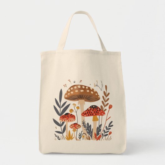 Mushrooms Shoulder Tote Bag トートバッグ (正面)
