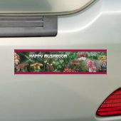 Mushroomscapeのバンパーステッカー バンパーステッカー (車上)