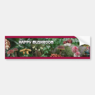 Mushroomscapeのバンパーステッカー バンパーステッカー