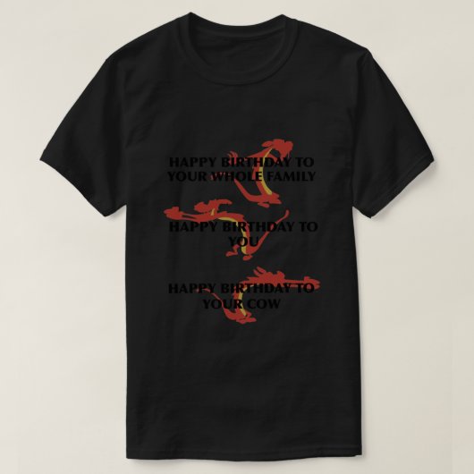 Mushu誕生日プレゼント.png Tシャツ (デザイン正面)