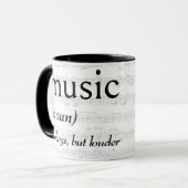 MUSICの辞書的定義 マグカップ (正面左)